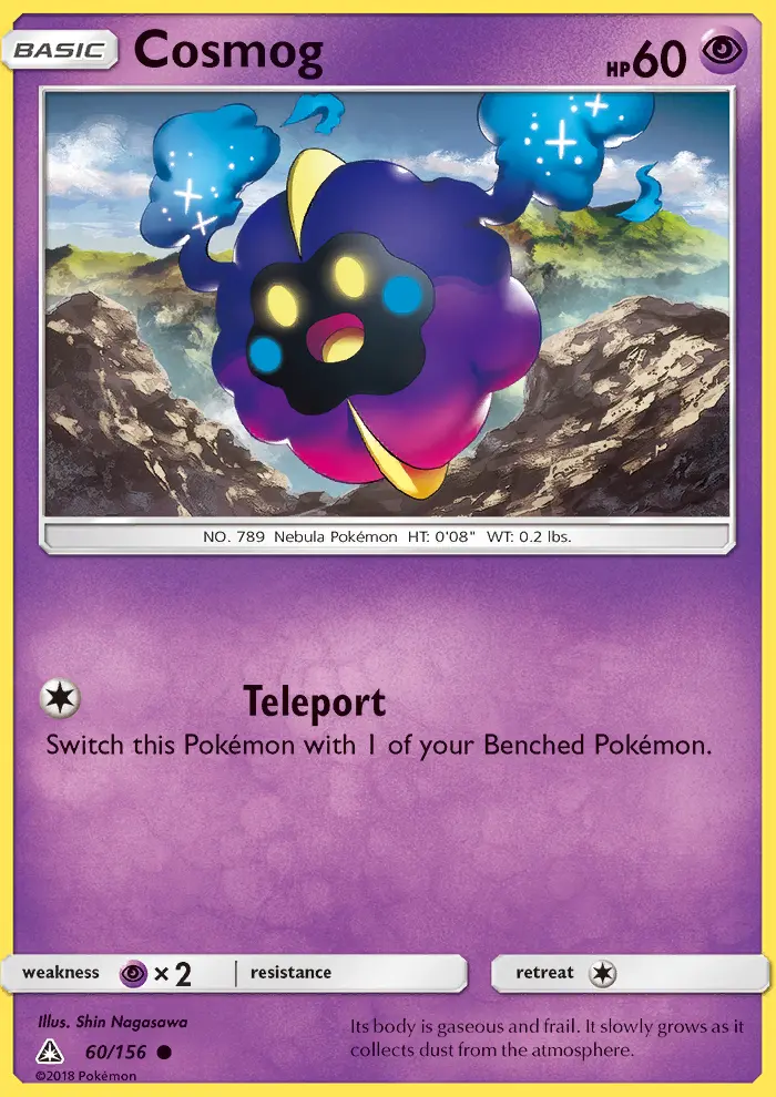 Cosmog — Ultra Prism card #60