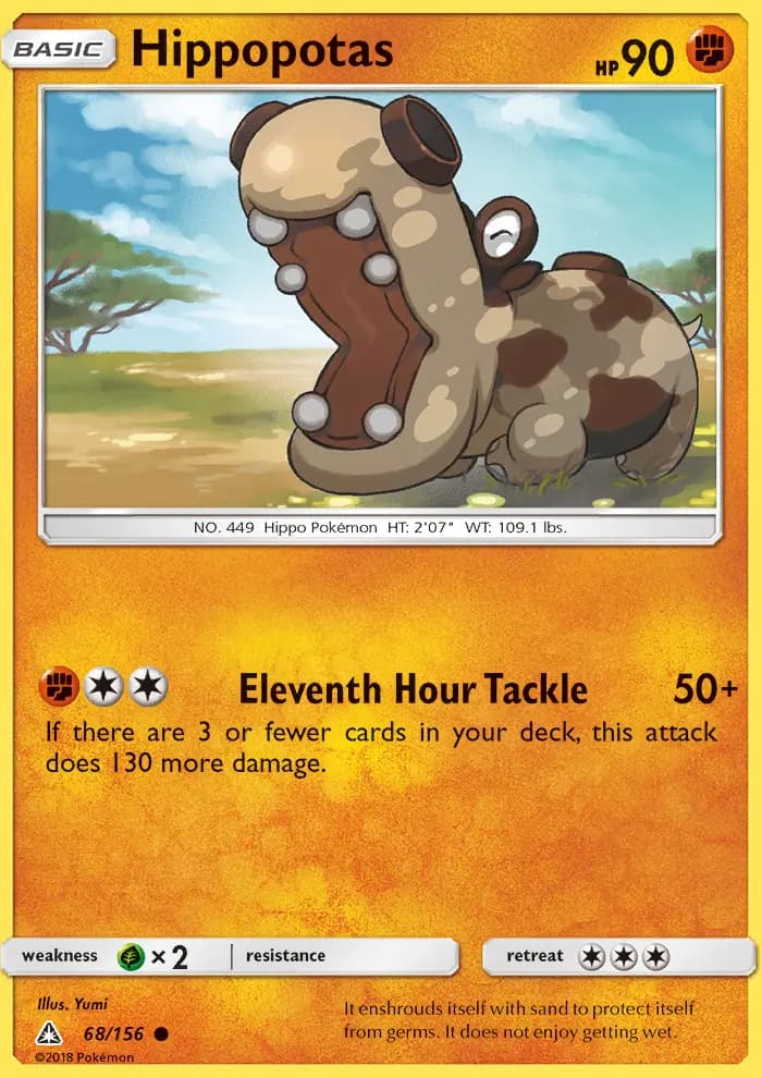 Hippopotas — Ultra Prism card #68
