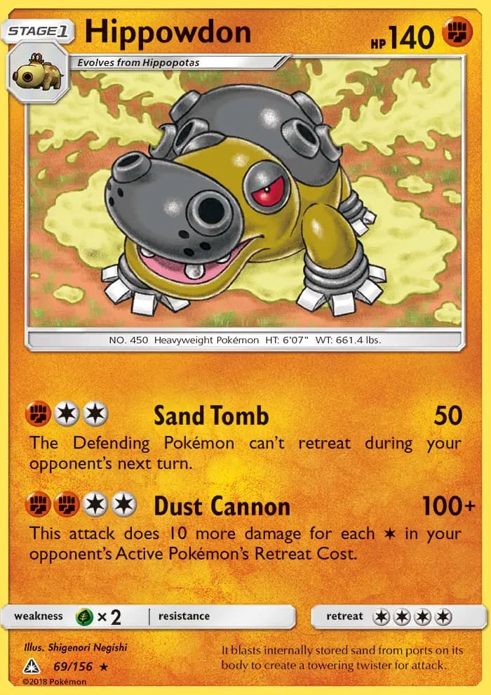 Hippowdon — Ultra Prism card #69