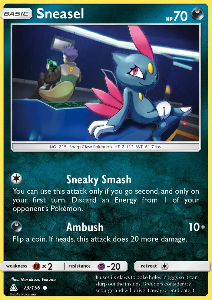 Sneasel — Ultra Prism card #73