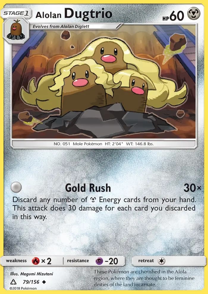 Alolan Dugtrio — Ultra Prism card #79