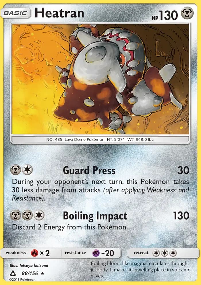 Heatran — Ultra Prism card #88