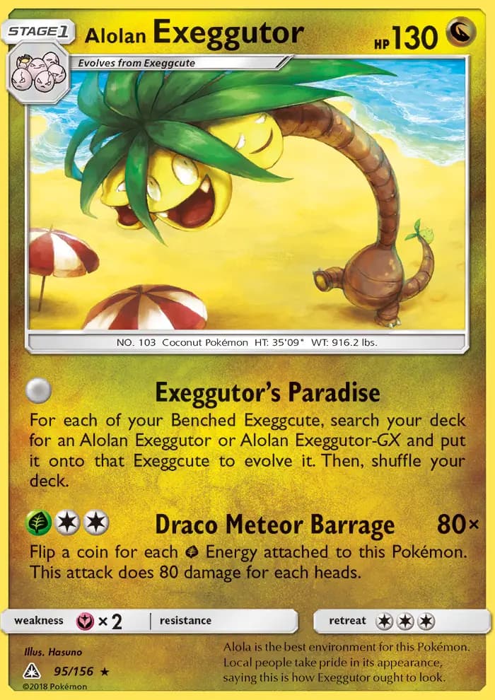 Alolan Exeggutor — Ultra Prism card #95