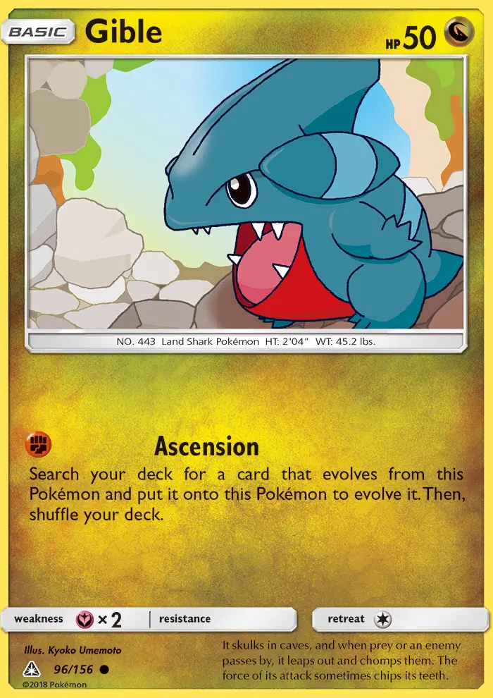 Gible — Ultra Prism card #96