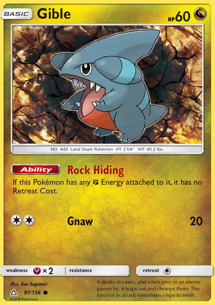 Gible — Ultra Prism card #97