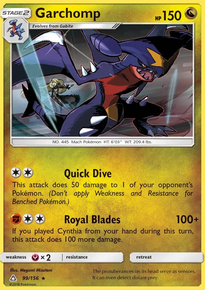 Garchomp — Ultra Prism card #99
