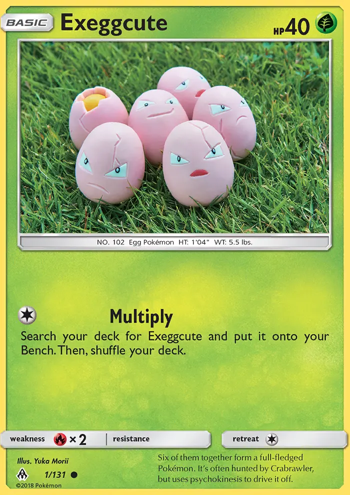Exeggcute — Forbidden Light card #1