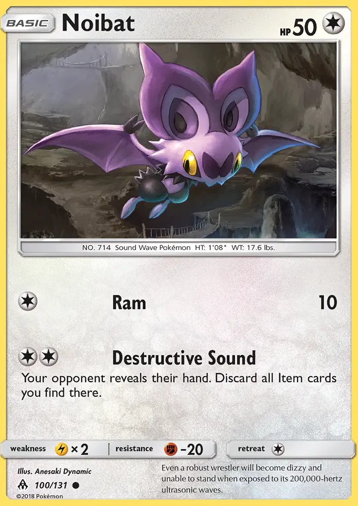 Noibat — Forbidden Light card #100