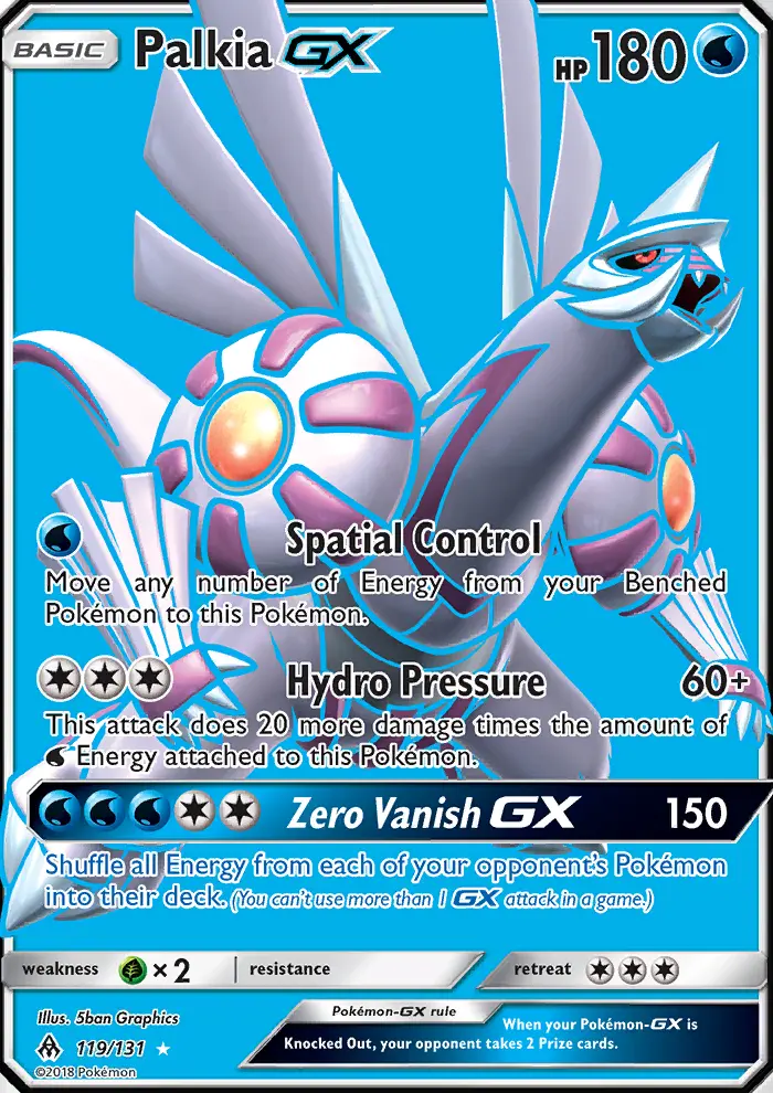 Palkia GX — Forbidden Light card #119
