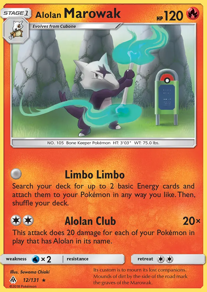 Alolan Marowak — Forbidden Light card #12