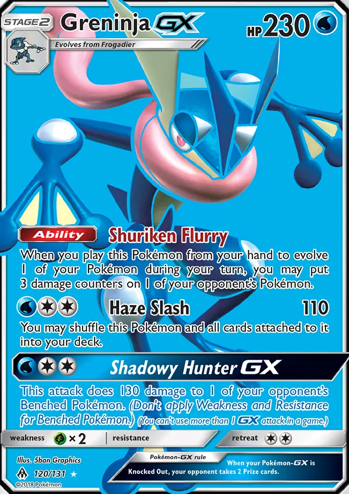 Greninja GX — Forbidden Light card #120