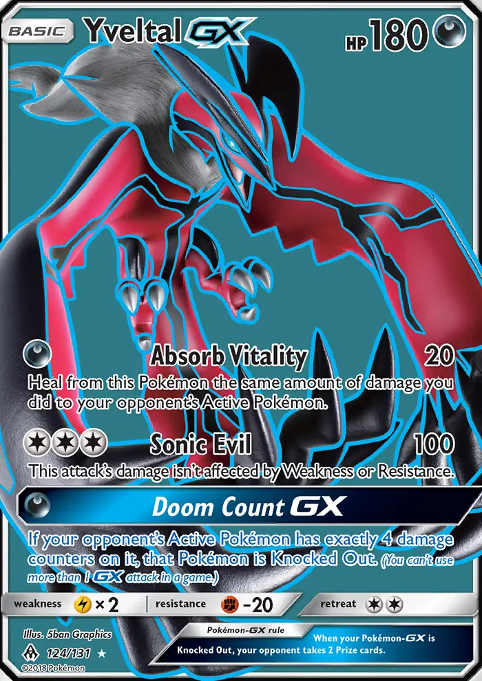 Yveltal GX — Forbidden Light card #124