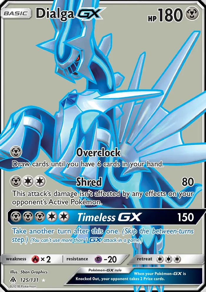 Dialga GX — Forbidden Light card #125