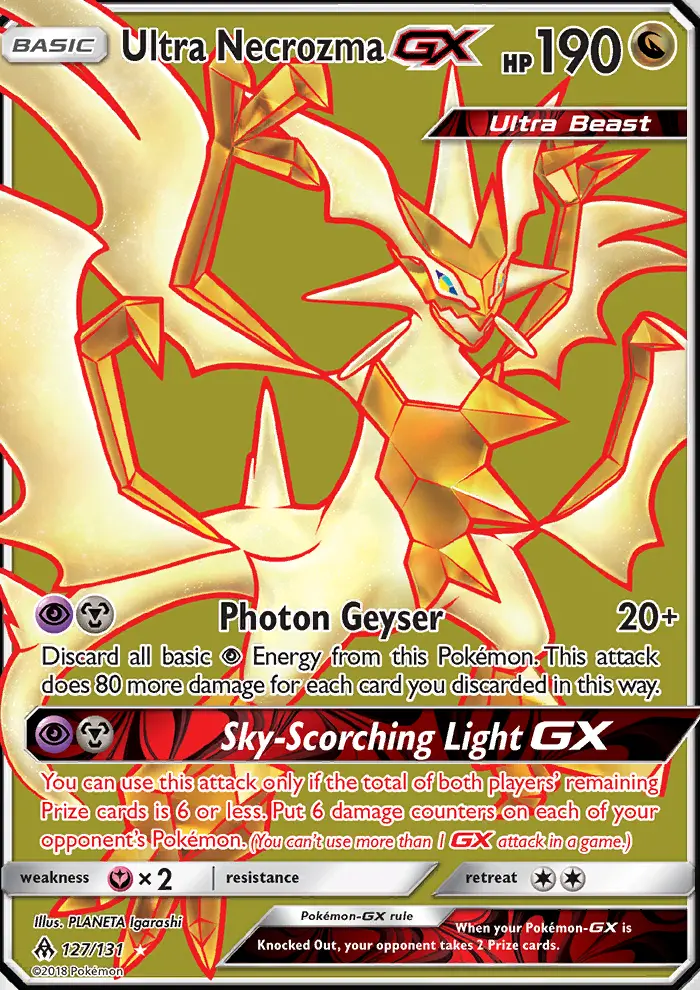 Ultra Necrozma GX — Forbidden Light card #127