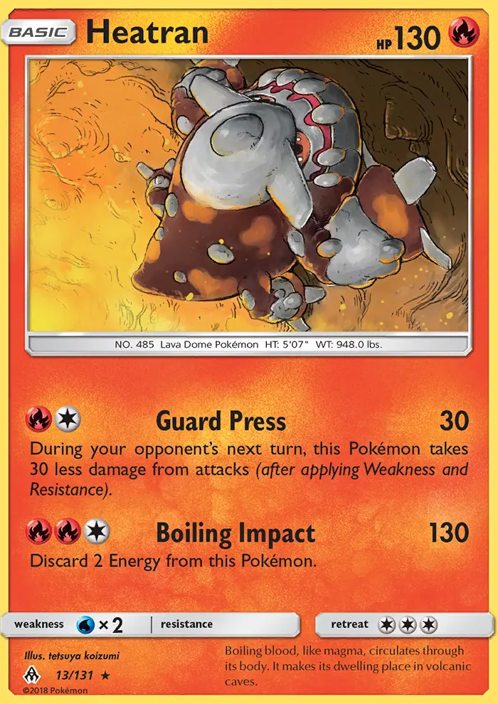 Heatran — Forbidden Light card #13