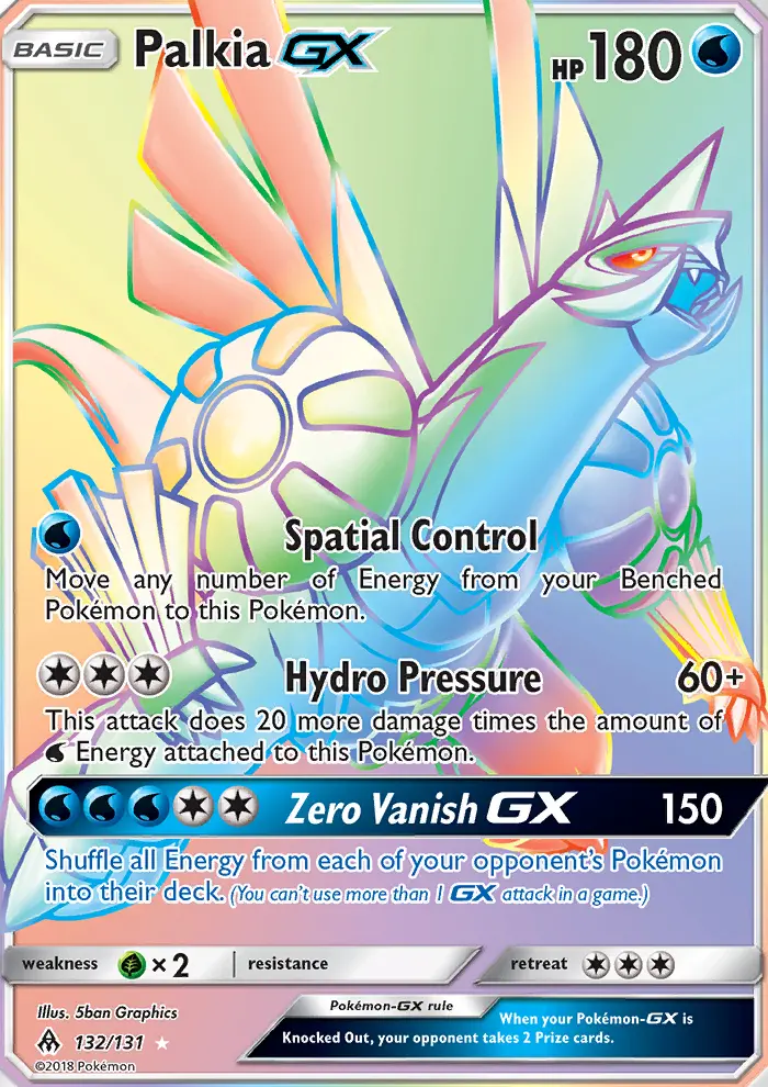 Palkia GX — Forbidden Light card #132
