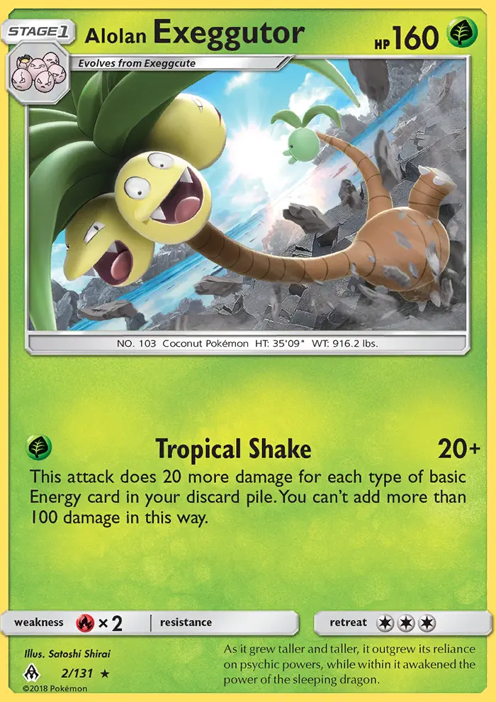 Alolan Exeggutor — Forbidden Light card #2