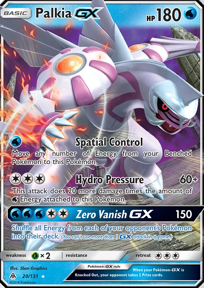 Palkia GX — Forbidden Light card #20