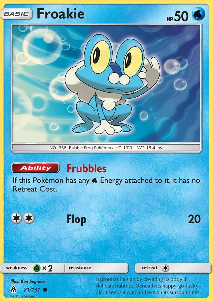 Froakie — Forbidden Light card #21