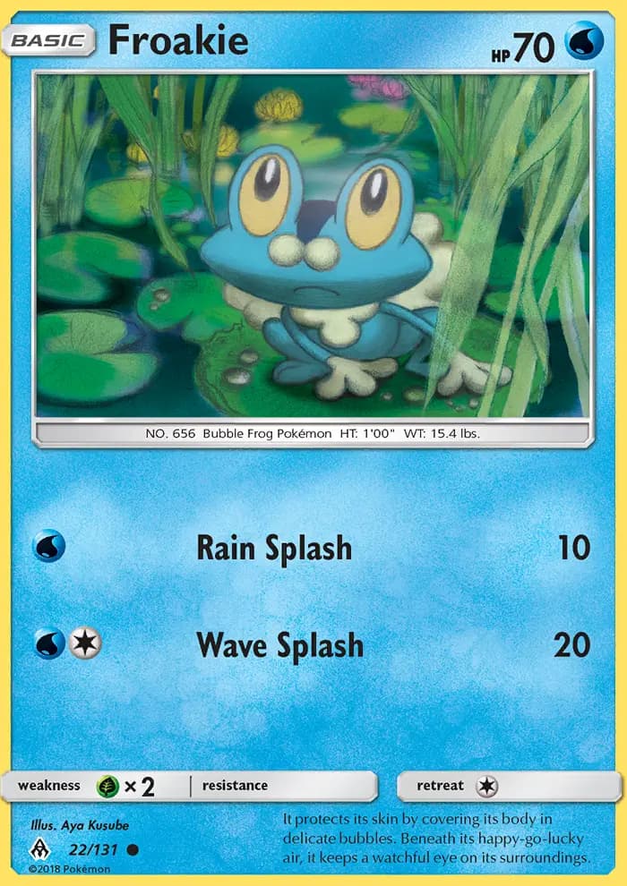 Froakie — Forbidden Light card #22