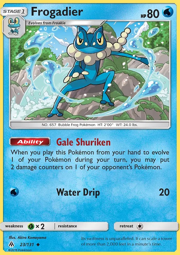 Frogadier — Forbidden Light card #23