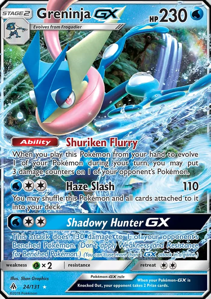 Greninja GX — Forbidden Light card #24