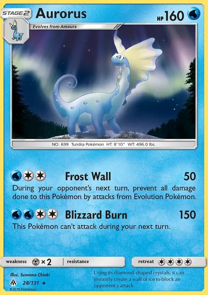 Aurorus — Forbidden Light card #28