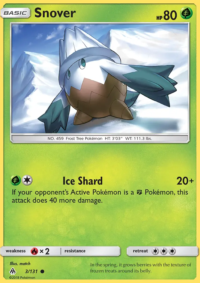 Snover — Forbidden Light card #3