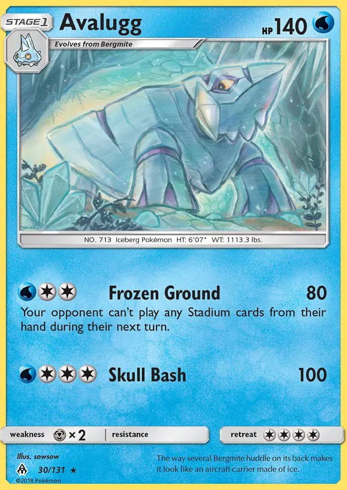 Avalugg — Forbidden Light card #30