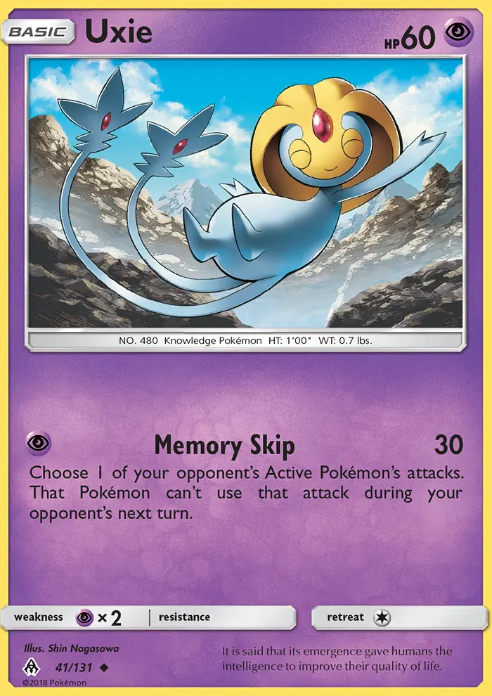Uxie — Forbidden Light card #41