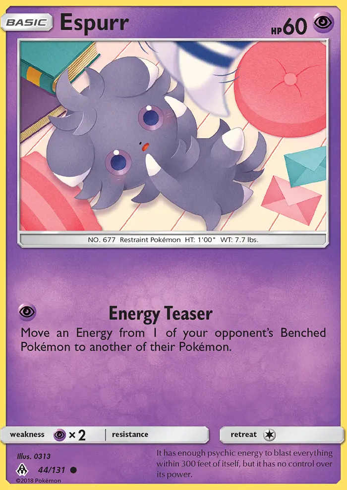 Espurr — Forbidden Light card #44