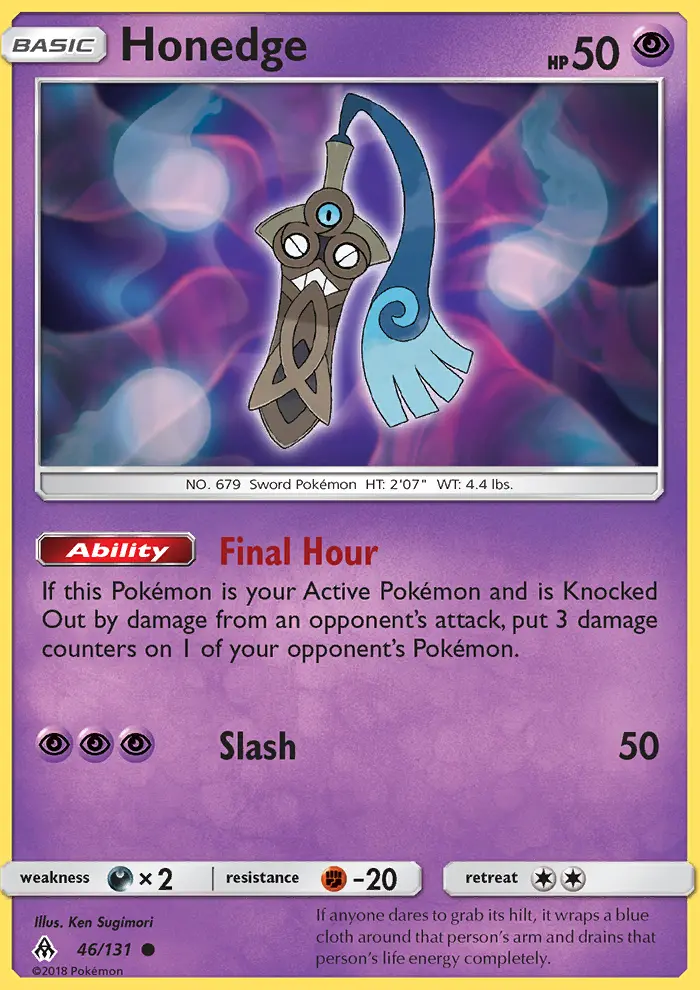 Honedge — Forbidden Light card #46
