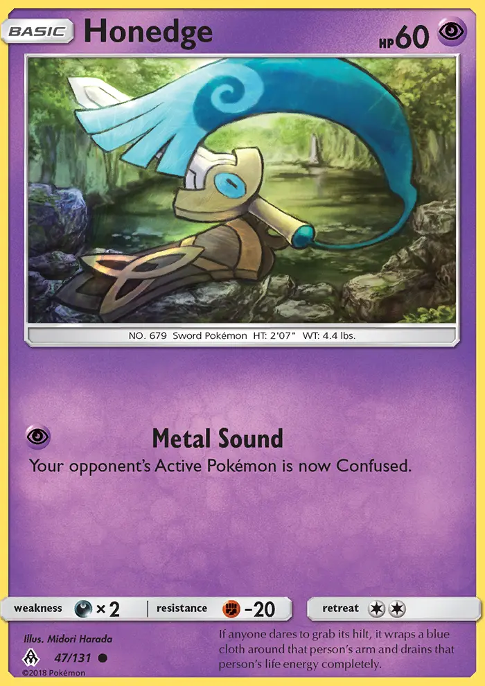 Honedge — Forbidden Light card #47
