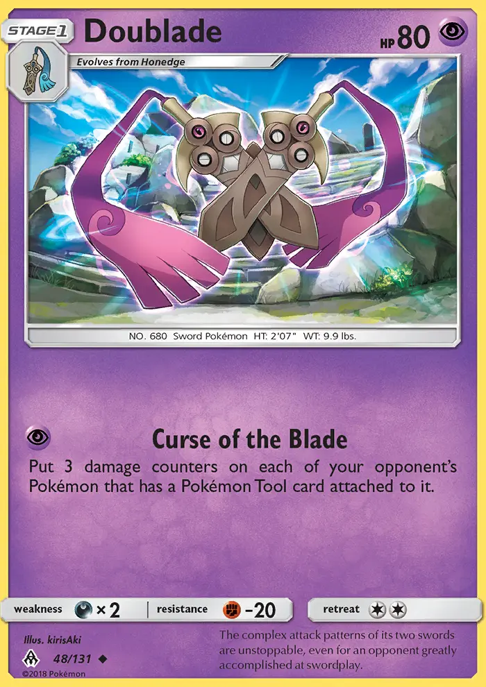 Doublade — Forbidden Light card #48