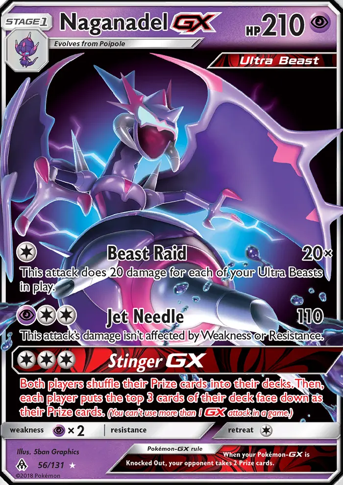 Naganadel GX — Forbidden Light card #56