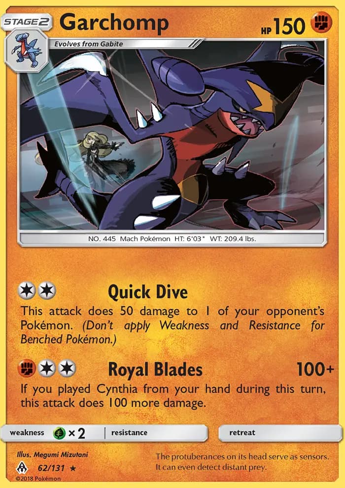 Garchomp — Forbidden Light card #62