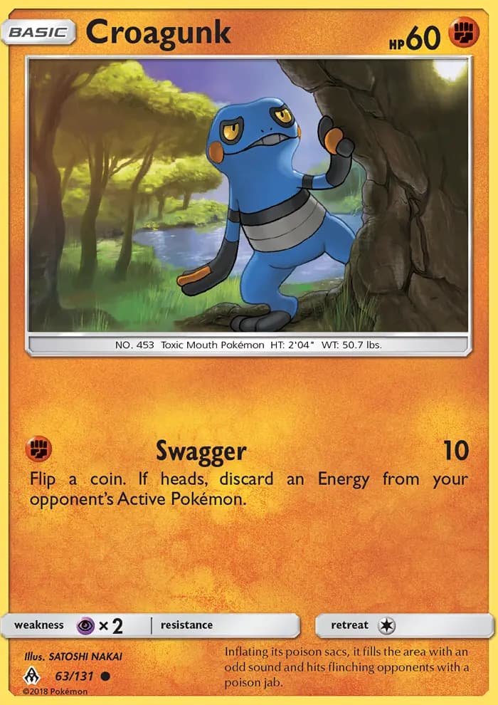 Croagunk — Forbidden Light card #63