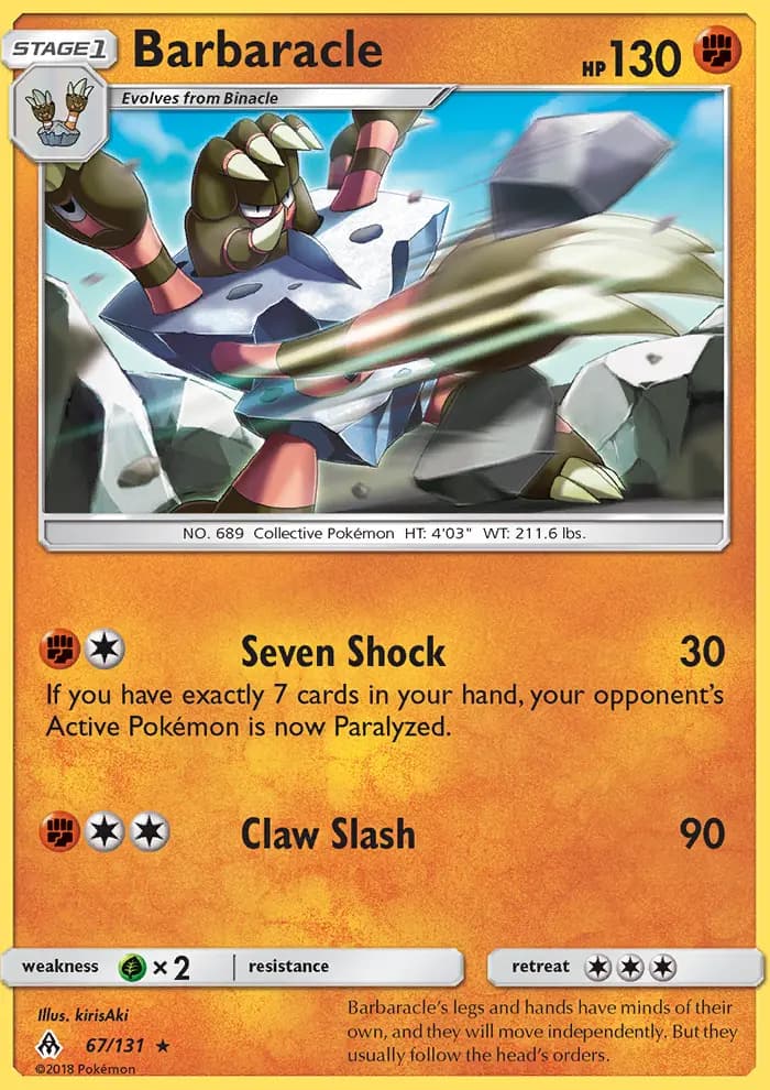 Barbaracle — Forbidden Light card #67