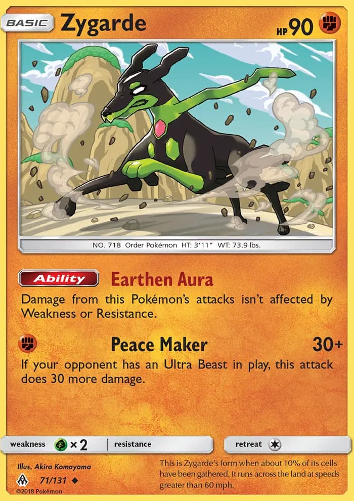 Zygarde — Forbidden Light card #71