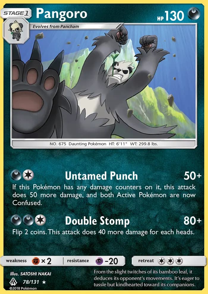 Pangoro — Forbidden Light card #78