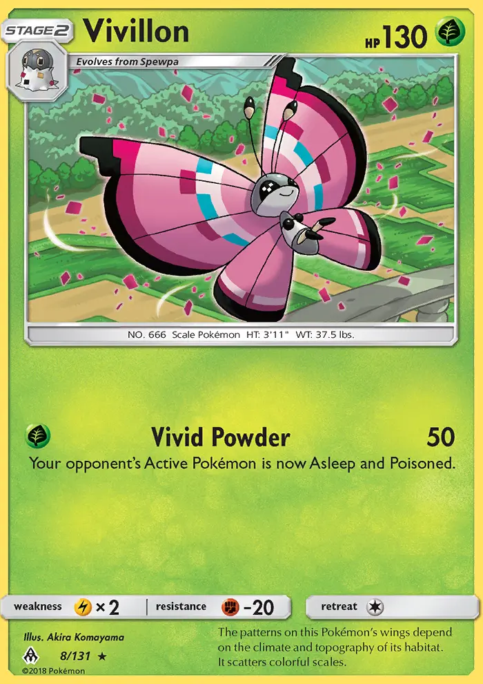 Vivillon — Forbidden Light card #8