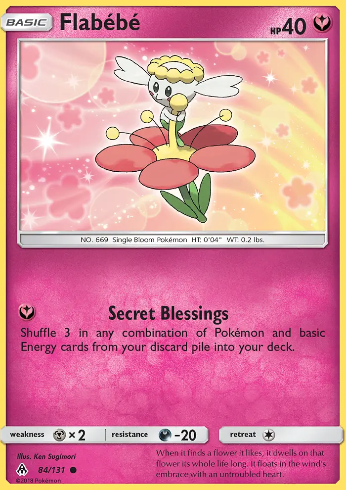 Flabébé — Forbidden Light card #84