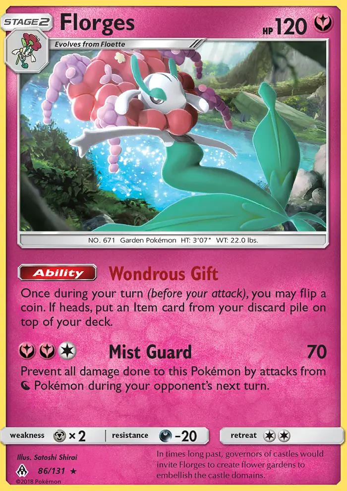 Florges — Forbidden Light card #86