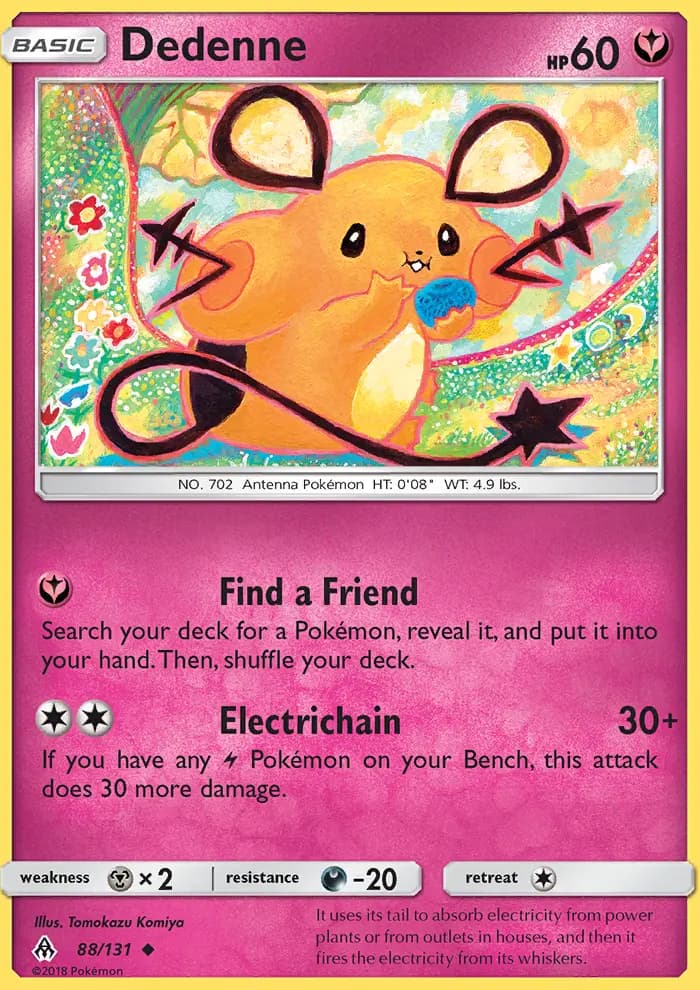 Dedenne — Forbidden Light card #88