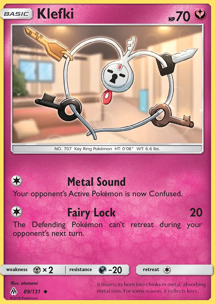 Klefki — Forbidden Light card #89