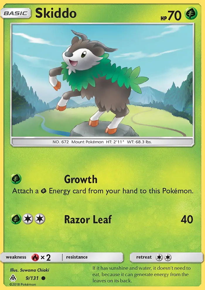 Skiddo — Forbidden Light card #9