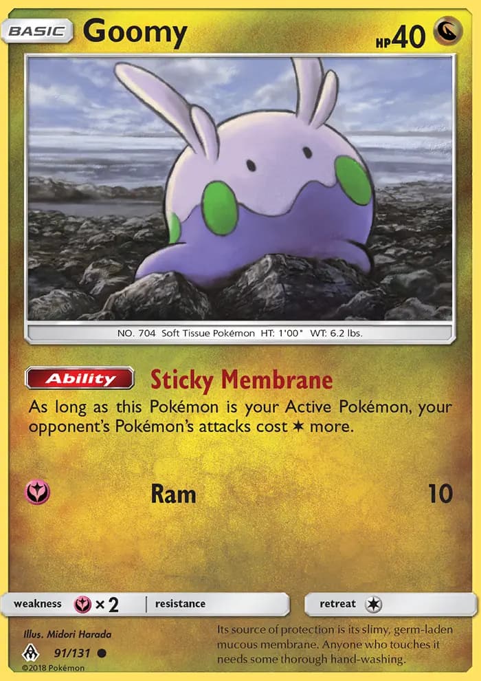 Goomy — Forbidden Light card #91