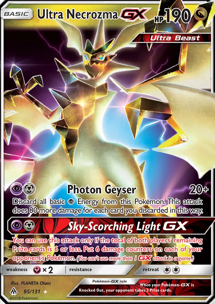 Ultra Necrozma GX — Forbidden Light card #95