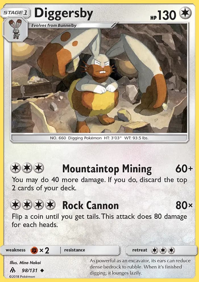 Diggersby — Forbidden Light card #98