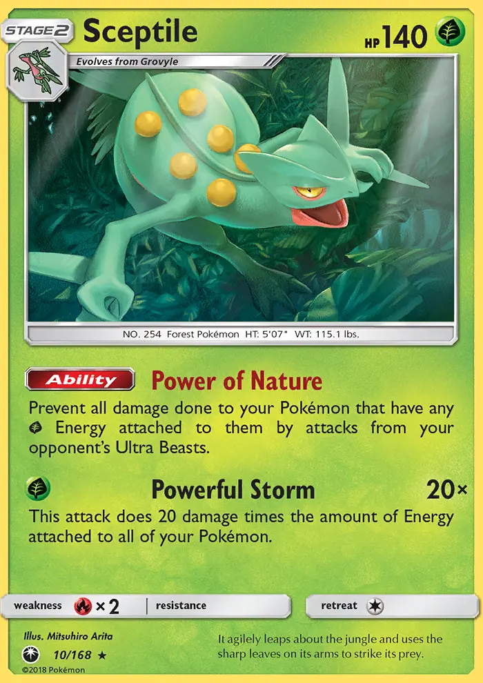 Sceptile — Celestial Storm card #10